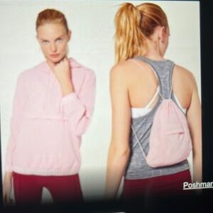 Lululemon strawberry milkshake pullover half zip vented jacket